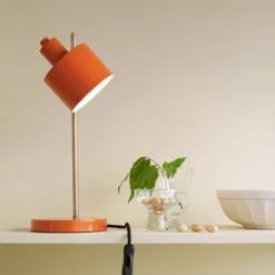 Ocean bordlampe 43 cm orange/messing