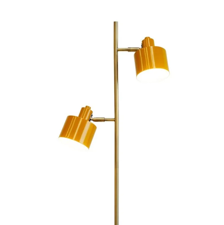 Ocean gulvlampe 160 cm curry/messing/turkis