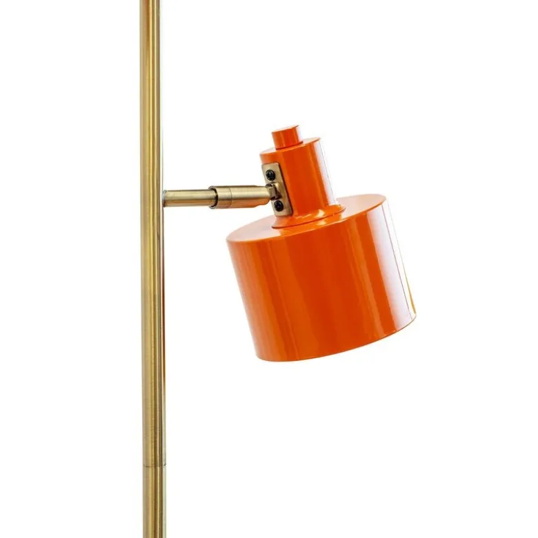 Ocean gulvlampe 160 cm orange/messing