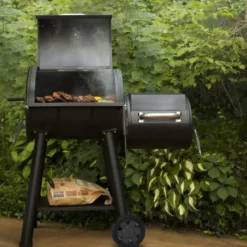 Offset Smoker 400 kullgrill svart