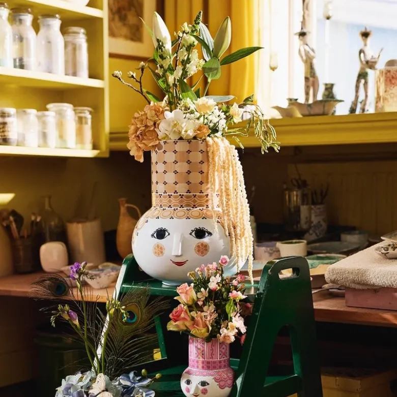 Olga vase 35 cm sand