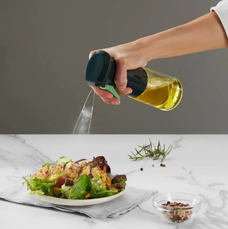 Oljedispenser med spray 0,2 L grå/klar