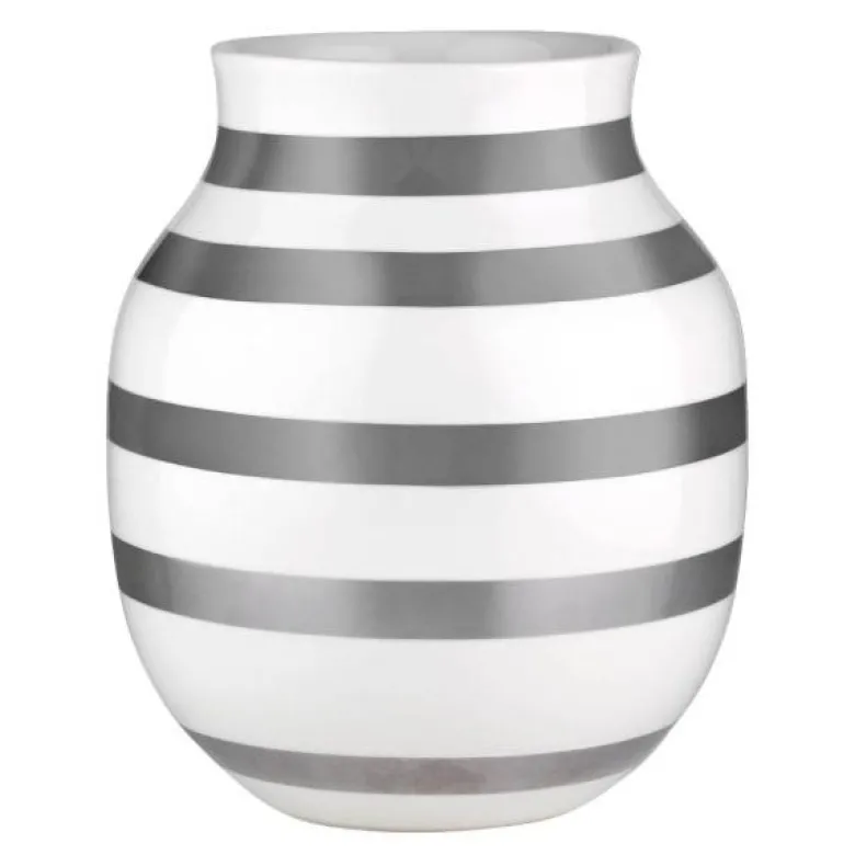 Omaggio vase 20 cm sølv