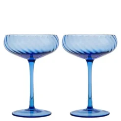 Opacity champagnefat 30 cl 2 stk blå
