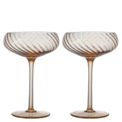 Opacity champagneglass 30 cl 2 stk fersken