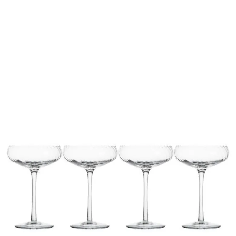 Opacity champagneglass 30 cl 4 stk klar