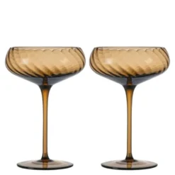 Opacity champagneglass 30 cl 2 stk brun