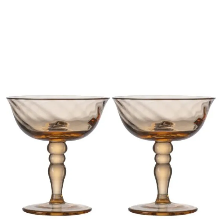 Opacity italiensk champagneglass 15 cl 2 stk fersken