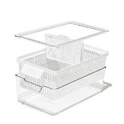 Oppbevaringsboks til kjøleskap 32x12 cm klar/hvit