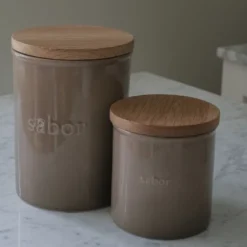 Oppbevaringskrukke 0,5L mahogany
