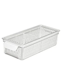 Oppbeveringsboks til kjøleskap 37x9,5 cm klar/hvit