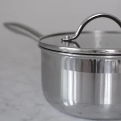 Optimal kasserolle m/keramisk belegg 1,5L blank