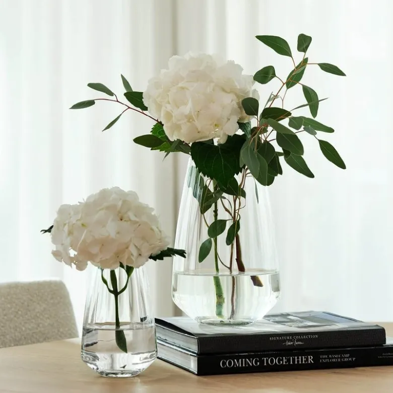 Optique vase 17 cm klar