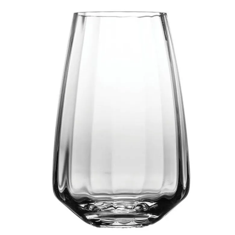 Optique vase 17 cm klar