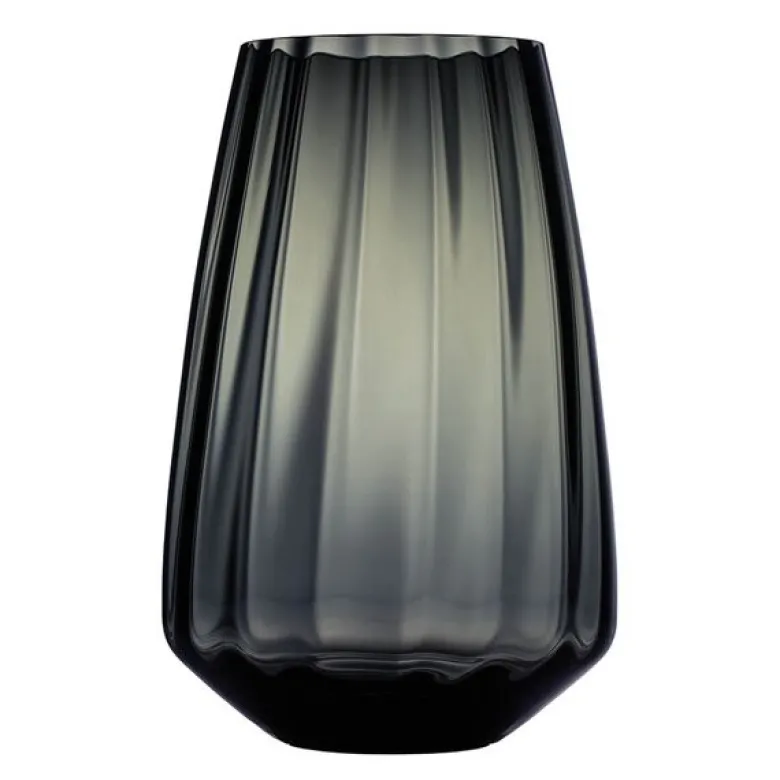 Optique vase 27 cm koksgrå