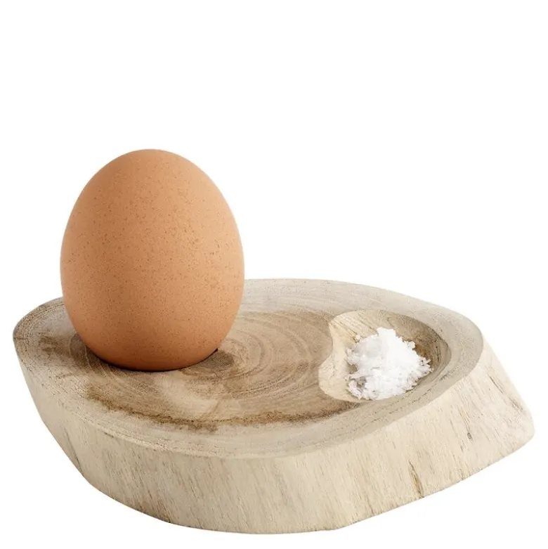 Organic eggeglass 4 stk teak