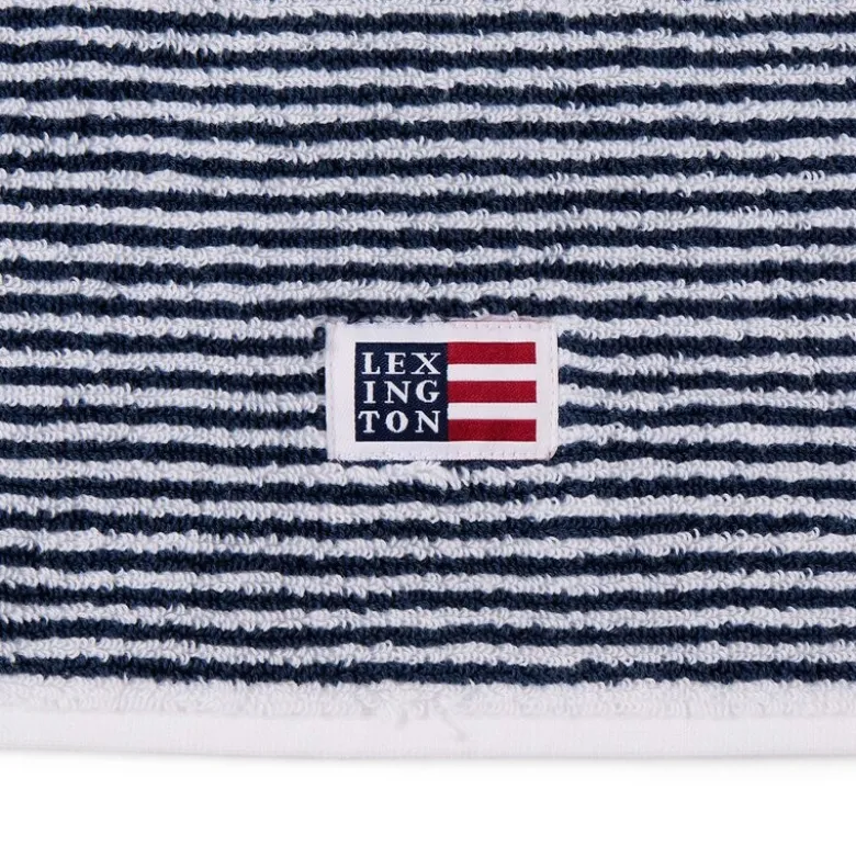 Original håndkle 70x130 cm stripet hvit/navy