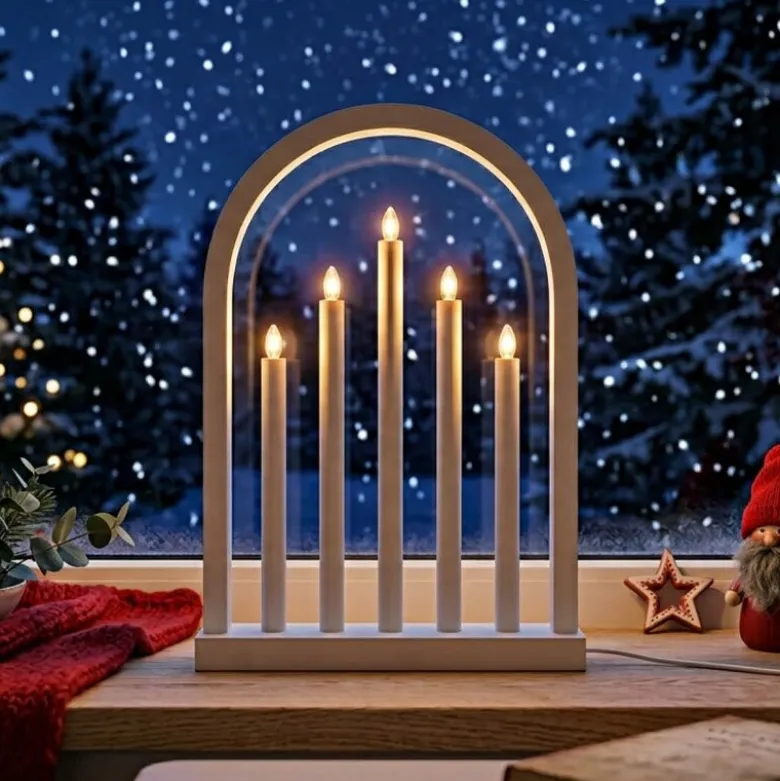 Oslo adventsstake 49 cm hvit