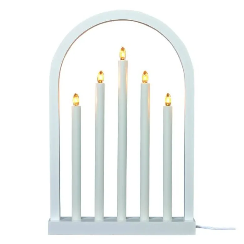 Oslo adventsstake 49 cm hvit