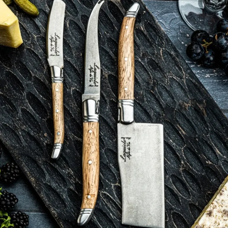 Ostekniver 3 stk oak stonewash