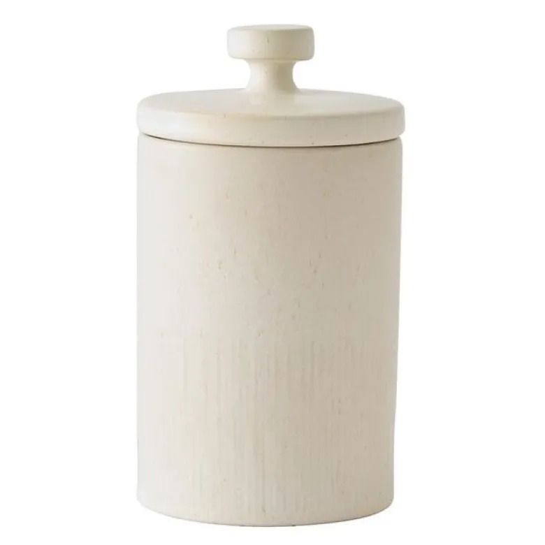 Palermo oppbevaringskrukke medium 20 cm krem