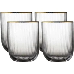 Palermo tumbler 35 cl 4 stk gold