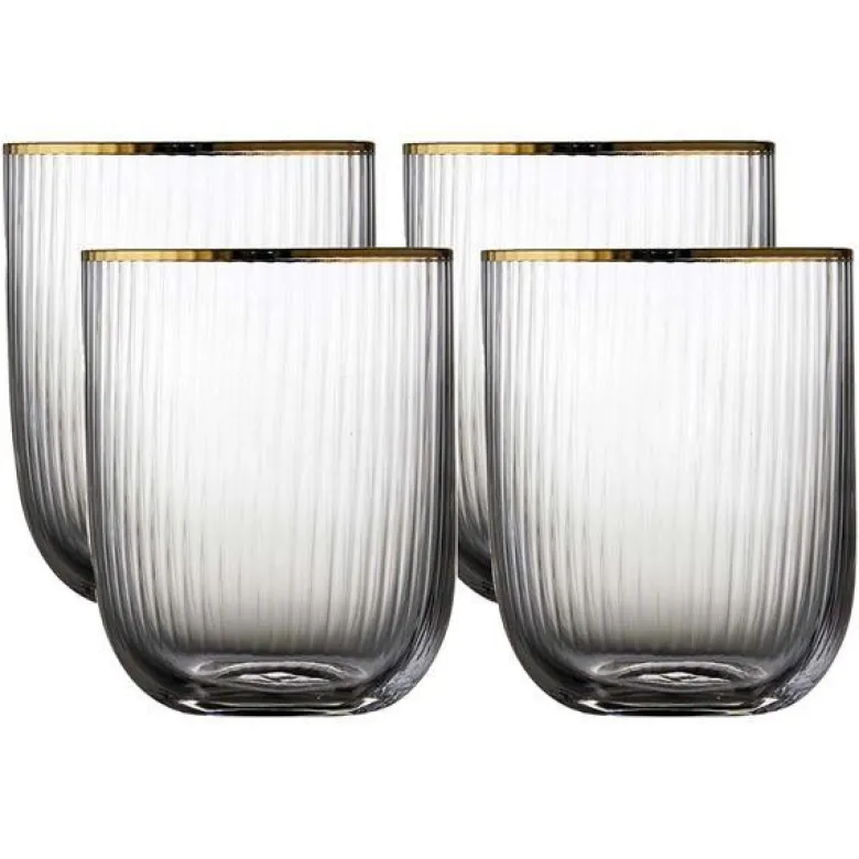 Palermo tumbler 35 cl 4 stk gold