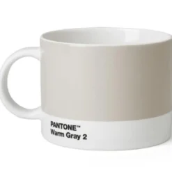PANTONE tekopp med hank 47,5 cl varm grå
