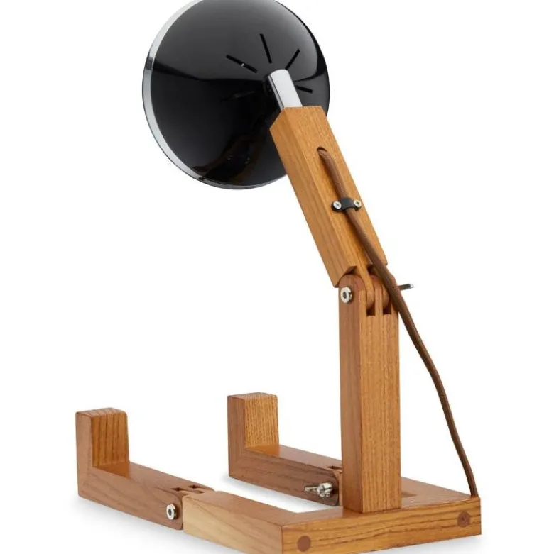 Parislampe blank svart