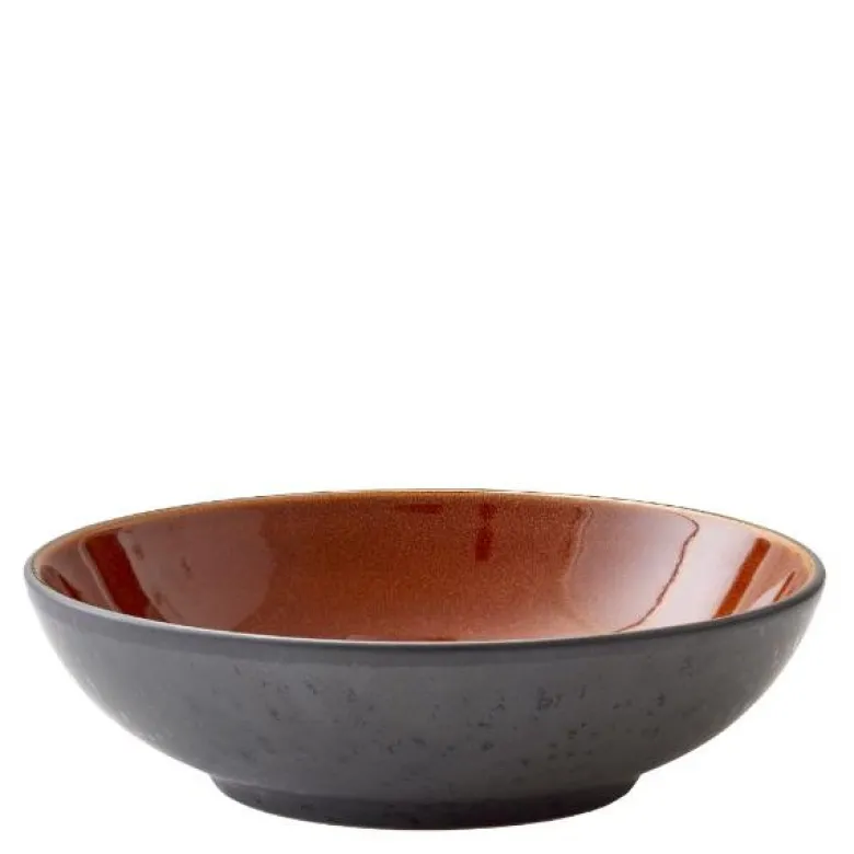 Pastaskål 20 cm svart/amber