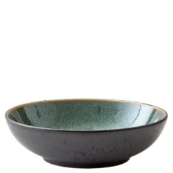 Pastaskål 20 cm svart/grønn