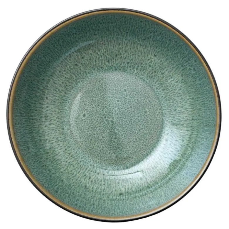 Pastaskål 20 cm svart/grønn