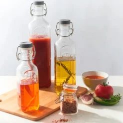 Patentflaske firkantet 0,6L klar