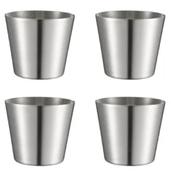 Peg pommes-/serveringskopp 9,5 cm 4 stk stål