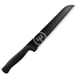 Performer brødkniv 23 cm dobbelttannet svart