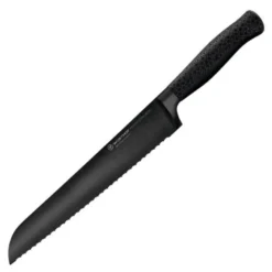 Performer brødkniv 23 cm dobbelttannet svart