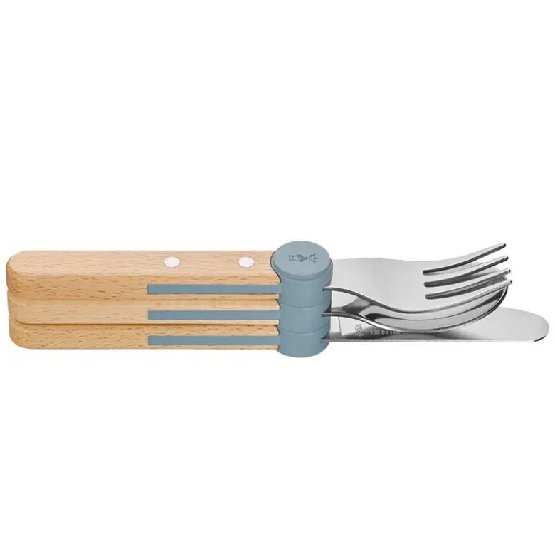 Petit Gourmet barnebestikk 3 deler regnblå