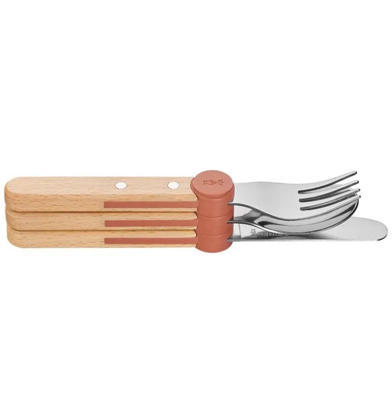 Petit Gourmet barnebestikk 3 deler korall