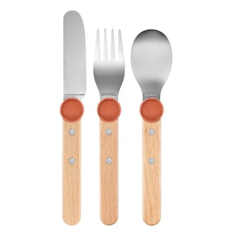 Petit Gourmet barnebestikk 3 deler korall