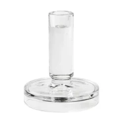 Petra lysestake 14 cm klart glass
