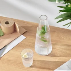 Pilastro karaffel med glass 1L clear