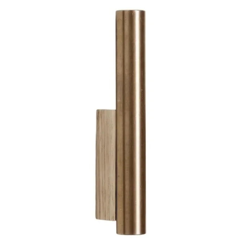 Pillar knagg 11 cm eik/messing