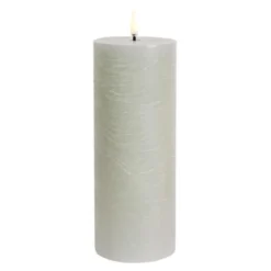 Pillar LED kubbelys 7,8x20,3 cm dusty green