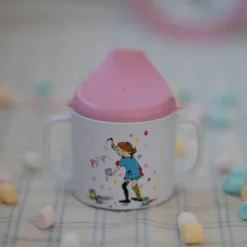 Pippi Langstrømpe tutekopp 18 cl Bursdag hvit