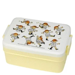 Pippi matboks 18,5x12 cm sirkus gul