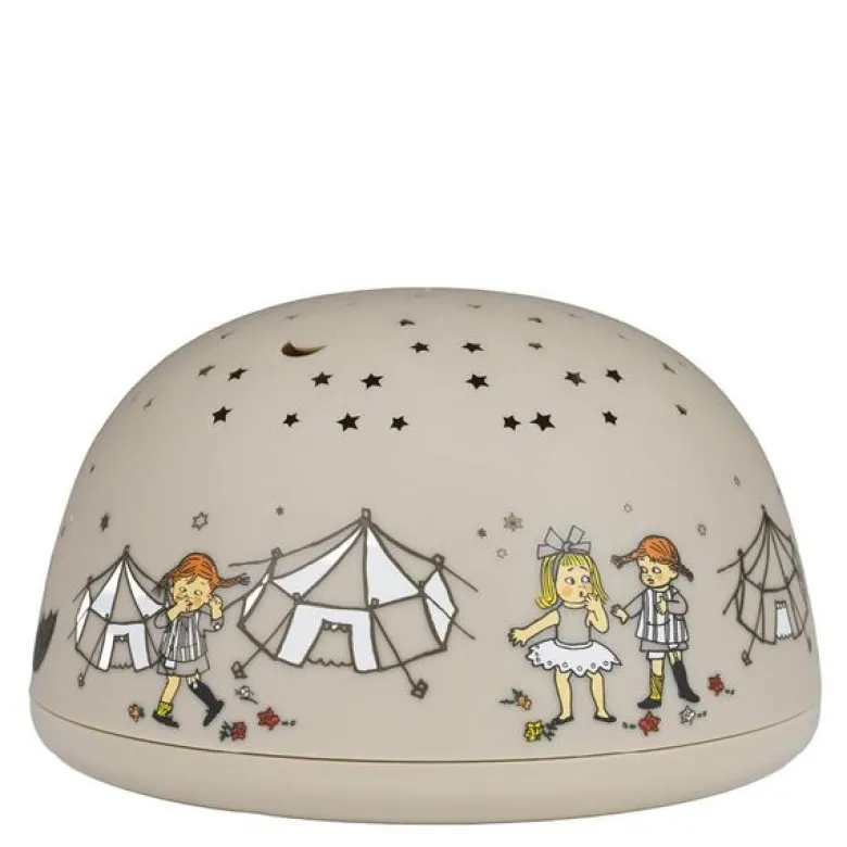 Pippi nattlys med stjernehimmel og musikk