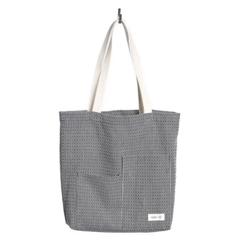 Piqué handlenett 30x35 cm evening grey