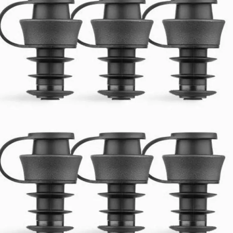 Pivot vinstopper 6 stk svart