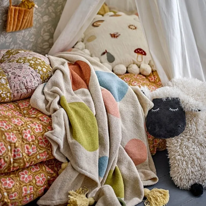 Pledd Clennie 160x130 cm natur