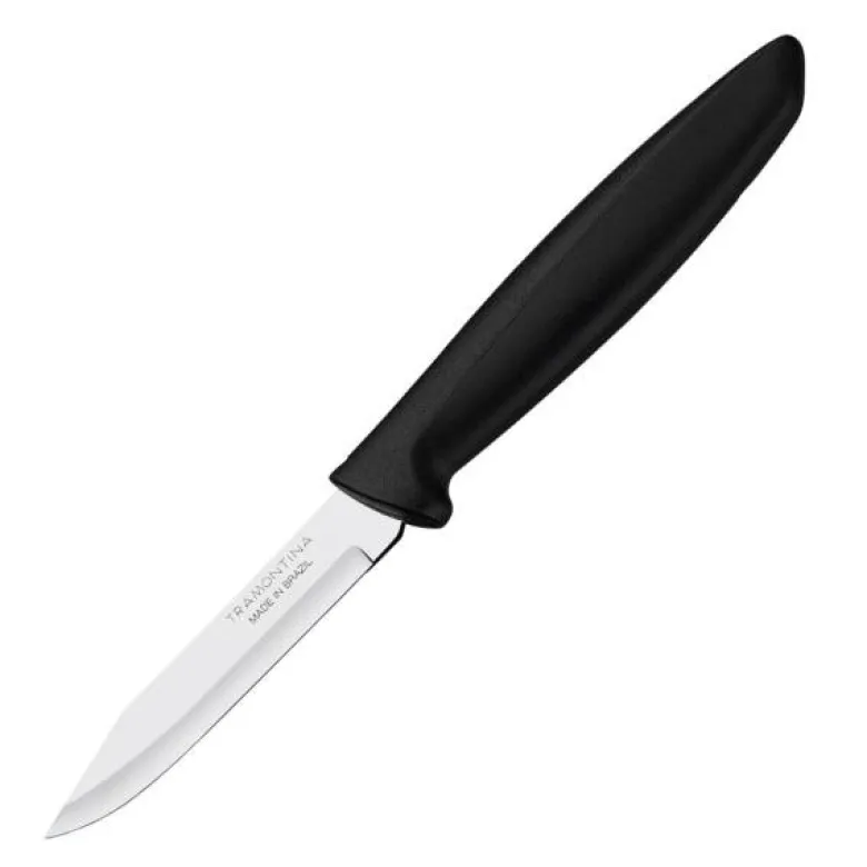 Plenus skrellekniv 7,5 cm svart
